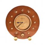 JAEGER LE COULTRE - PENDULE de table ronde en laiton...