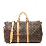 LOUIS VUITTON - SAC modèle "Keepall Bandoulière " 50 cm...