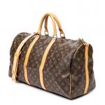 LOUIS VUITTON - SAC modèle "Keepall Bandoulière " 50 cm...