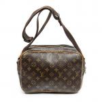 LOUIS VUITTON - SAC "Reporter" PM en toile monogram et...