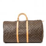 LOUIS VUITTON - SAC modèle "Keepall" 60 cm en toile...