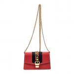 GUCCI - SAC modèle "Sylvie" Mini en cuir lisse rouge,...