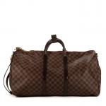 LOUIS VUITTON - SAC modèle "Keepall Bandoulière" 55 cm en...