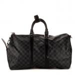 LOUIS VUITTON - SAC modèle "Keepall" 45 cm en toile...