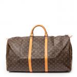 LOUIS VUITTON - SAC modèle "Keepall" 60 cm en toile...