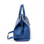 YVES SAINT LAURENT - SAC en cuir lisse royal blue...