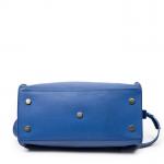 YVES SAINT LAURENT - SAC en cuir lisse royal blue...