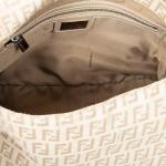 FENDI - SAC modèle "Mamma Baguette" en toile beige/crème et...