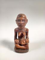 CONGO, Statuette maternité KONGO en bois exotique,  art ...