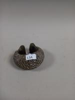 CAMEROUN, bracelet torque en bronze, BAMOUN/TIKAR (?) . H 10...