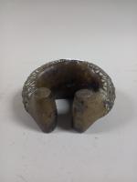 CAMEROUN, bracelet torque en bronze, BAMOUN/TIKAR (?) . H 10...