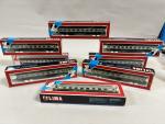 HO LIMA lot de 8 wagons voyageur REF 309209K, 309104,...