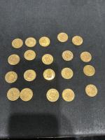 20 PIECES de 20 Lires or. Usures.Lots vendus en l'état...