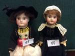 "22.2 S.F.B.J 60 PARIS 12/0" couple de mignonnettes en costume...