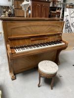 PIANO droit ERARD en placage de bois clair, cadre bois,...