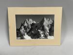 "Aiguilles de Chamonix, blaitières", PHOTO signée et tamponnée "Editions d'art...