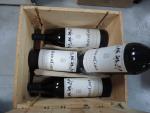 4 magnums rouge. MOUTON-CADET. 1990. Baron Philippe de Rothschild. Niveau...