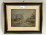 Louis CARRAND, « Paysage » huile sur carton. 
24 x 30 cm. Non...