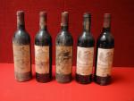 5 Bouteilles de Saint Emilion  Grand cru Chateau Rozier...