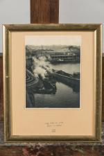 Théodore BLANC & Antoine DEMILLY (act.c.1924-c.1962), "Gare d'eau de Vaise",...