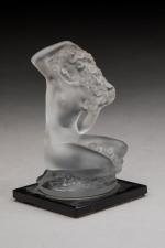 Lalique France
« Floréal »
Statuette en verre moulé pressé blanc satiné...