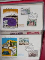 Lot comprenant, 3 ALBUMS D' ENVELOPPES 1er JOUR FRANCE, MONACO,...