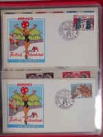 Lot comprenant, 3 ALBUMS D' ENVELOPPES 1er JOUR FRANCE, MONACO,...