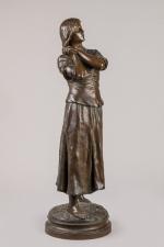 Raoul Larche (1860-1912)
« Jeanne d'Arc »
Sujet en bronze à patine...