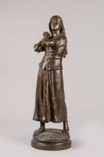 Raoul Larche (1860-1912)
« Jeanne d'Arc »
Sujet en bronze à patine...