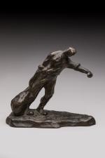 Victor Demanet (1895-1964)
« Le haleur »
Sujet en bronze à patine...