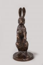 Christian Maas (né en 1951)
« Lapin dressé »
Sujet en bronze...