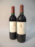 Deux bouteilles Grand Vin de Château Latour, Premier Grand Cru...