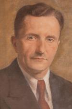 Attribué à Léon GARRAUD (1877-1961). 
Portrait d'homme à la cravate...