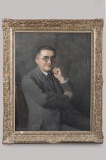 Joseph PERRACHON (1883-1969). 
Portrait d'homme, 1935.
Huile sur toile.
Signé et daté...