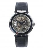 HERBELIN "Newport" MONTRE en acier de modèle slim mechanical skeleton,...