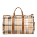 BURBERRY - SAC de VOYAGE modèle "Boston" en toile tartan...