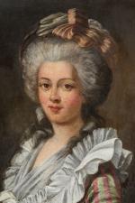 ECOLE FRANCAISE du XIXe siècle, dans le goût d'Elisabeth VIGEE-LEBRUN
Portrait...