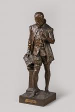 Émile Louis PICAULT (1833-1915). "Ambroise Paré". Sujet en bronze à...