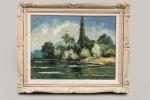 Paul-Emile PISSARRO (1884 - 1972).
Vallée de l'Orne.
Huile sur toile.
Signé en...