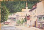 Henri Charles ANGENIOL (1870-1959).
En lot :
- Abondance, Haute-Savoie, 1957. 
Huile...