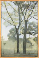 Pierre PELLOUX (1903-1975).
Les deux arbres, 1964.
Huile sur toile.
Signé et daté...