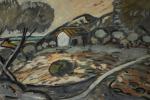 Auguste CHABAUD (1882-1955). 
Paysage de Provence.  
Huile sur carton.
Signé...