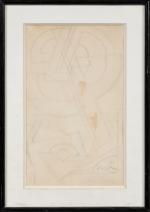 Frantisek KUPKA (1871-1957).
Etude pour traits et plans, vers 1925.
Mine de...