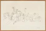 Jean Jacques SEMPÉ (1932-2022).
Sur la plage.
Lithographie sur papier vélin.
Signé en...