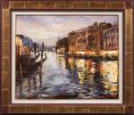 Véronique ZIMINSKI (Née en 1958).
Venise, Crépuscule sur le grand Canal.
Acrylique...