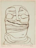 Pierre DMITRIENKO (1925-1974).
Tête, 1970.
Aquatinte sur papier vélin.
Signé et daté en...