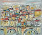 Jacques LESCOULIE (Né en 1935).
Les toits à Lyon, 2004.
Huile sur...