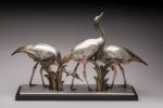 Andras Sinko (1901-1976)
« Les ibis »
Groupe en bronze à patine...