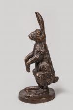 Christian Maas (né en 1951)
« Lapin dressé »
Sujet en bronze...