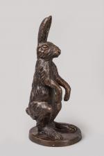 Christian Maas (né en 1951)
« Lapin dressé »
Sujet en bronze...